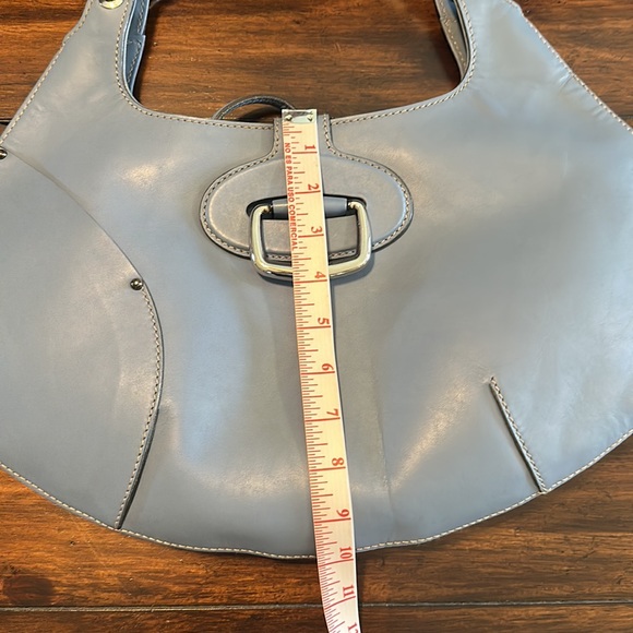 LOYD MAISH — versatile handbag. Made in Italy. Light blue - Picture 11 of 16
